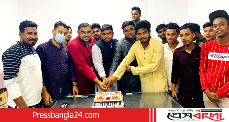 ফতুল্লায় ছাত্রলীগ নেতা সৌরভের উদ্যোগে অয়ন ওসমানের জন্মদিন পালন