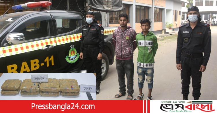 না'গঞ্জে ৮৬ বোতল ফেন্সিডিলসহ ২ মাদক ব্যবসায়ী গ্রেফতার