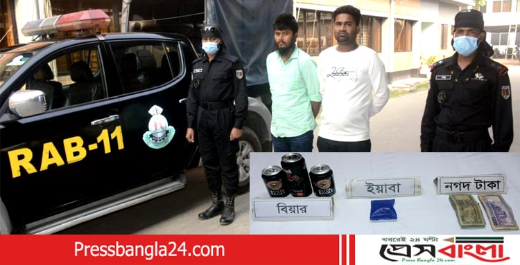 মাদক বিক্রির অভিযোগে র‌্যাবের হাতে গ্রেফতার ২