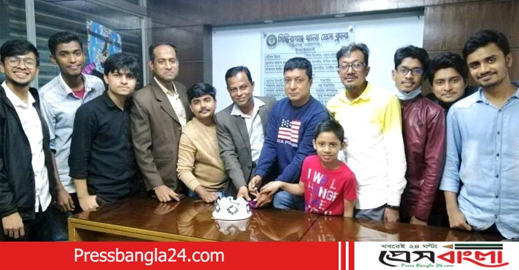 সিদ্ধিরগঞ্জ থানা প্রেসক্লাবে সাংবাদিক নূরের জন্মদিন পালন
