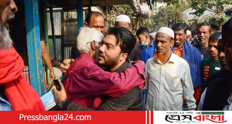 আলীরটেকে চেয়ারম্যান প্রার্থী সায়েম আহম্মেদের গণসংযোগ