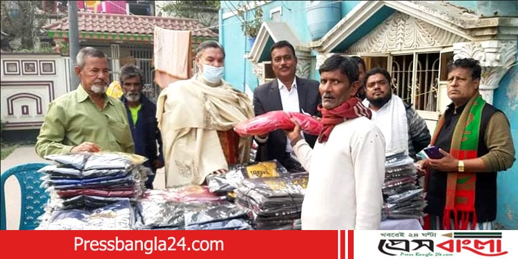 কাশিপুরে শীতার্থদের মধ্যে শীতবস্ত্র বিতরণ করলেন সাইফউল্লাহ বাদল
