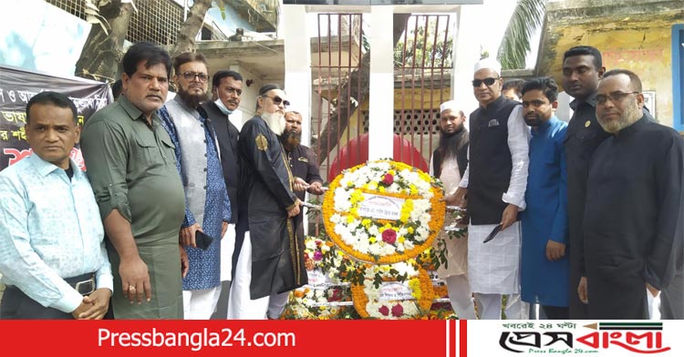 কাশিপুর মধ্যনরসিপুরে শহীদদের প্রতি সাইফউল্লাহ বাদলের শ্রদ্ধা