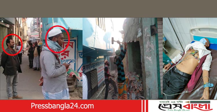 সিদ্ধিরগঞ্জে হাতুড়ি লিটনের নের্তৃত্বে দোকান ভাংচুর: আহত ২