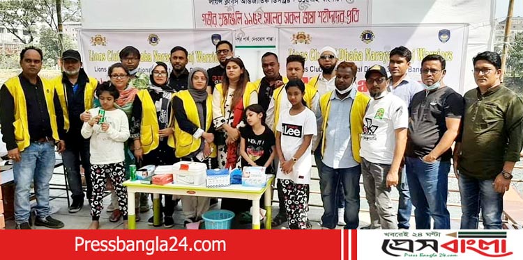 লায়ন্স ক্লাব অব ঢাকা না’গঞ্জ ওয়ারিয়র্সের বিনামূল্যে স্বাস্থ্য সেবা কর্মসূচী
