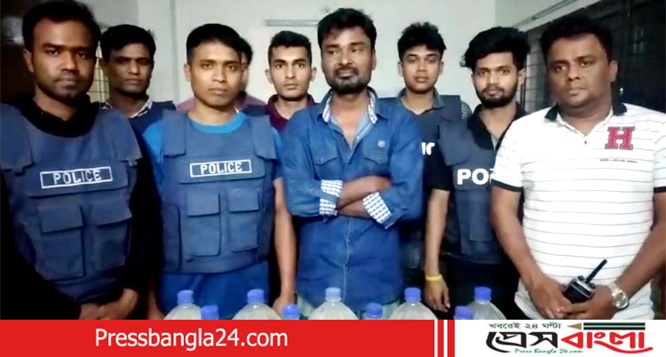 নড়াইলে ১৫ লিটার মদসহ স্বামী-স্ত্রী আটক, ইয়াবাসহ যুবক আটক