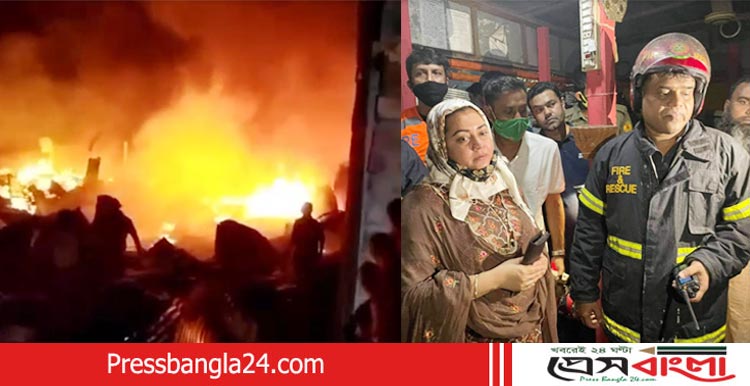 না‘গঞ্জে ভয়াবহ অগ্নিকান্ডে রিকশার গ্যারেজসহ অর্ধশতাধিক ঘর পুড়ে ছাই