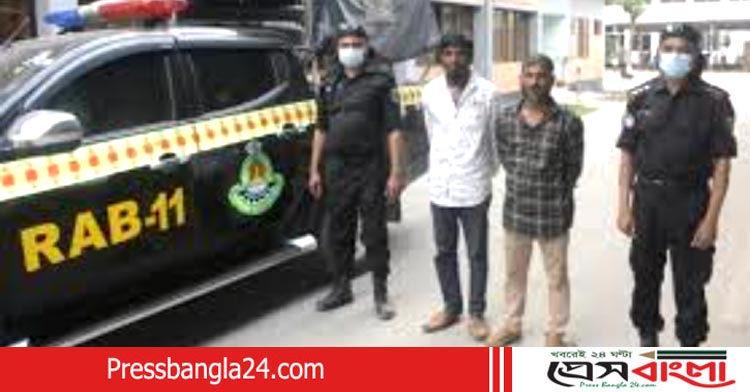 আড়াইহাজারে র‌্যাব ১১ এর অভিযান ৭১ কেজি গাজা সহ গ্রেফতার ২