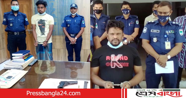 নড়াইলে ব্যবসায়ীকে হত্যা চেষ্টার প্রধান আসামিসহ গ্রেফতার ২, অস্ত্র ও গুলি উদ্ধার