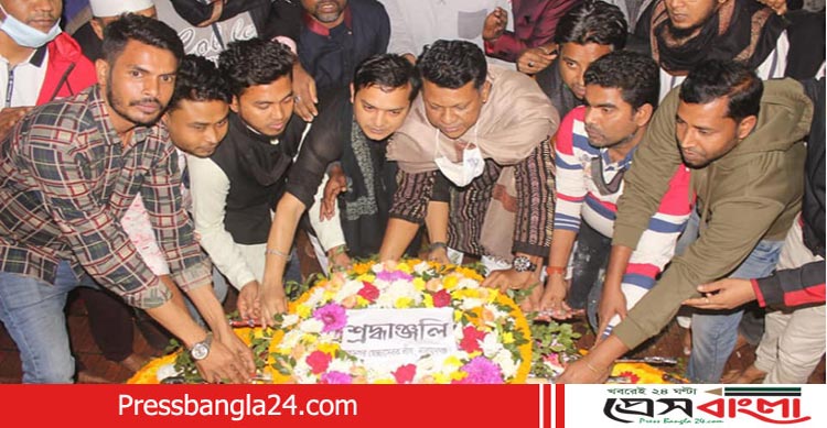 মাতৃভাষা দিবসে মহানগর স্বেচ্ছাসেবক লীগের শ্রদ্ধা