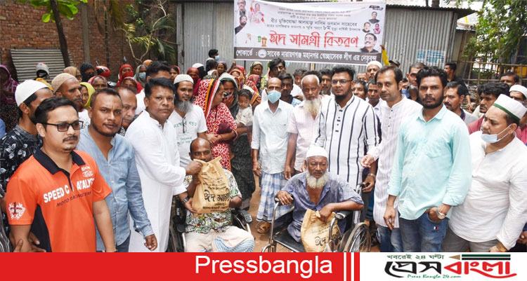 নাসিম ওসমানের মৃত্যু বার্ষিকী উপলক্ষে জুয়েলের ঈদ সামগ্রী বিতরণ